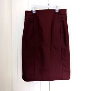 Express Burgundy Maroon Pencil Skirt size 00
